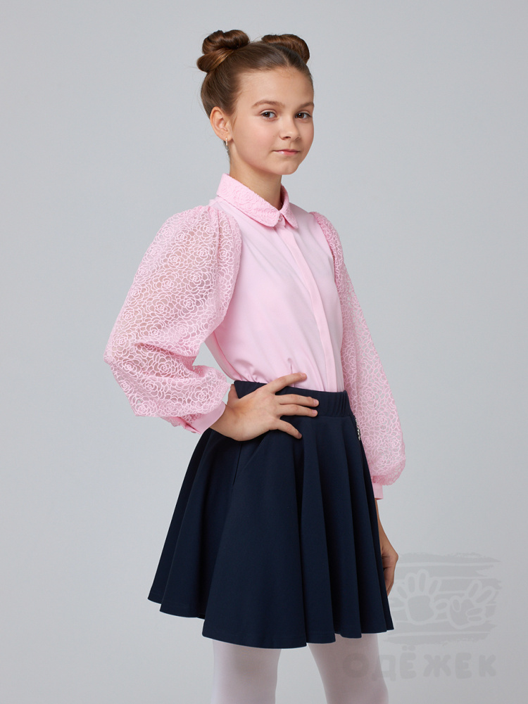 1250 Блузка для девочки длинный рукав 1250