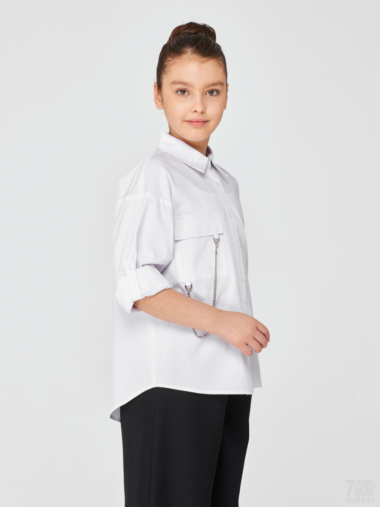 1277 Блузка для девочки длинный рукав 1277