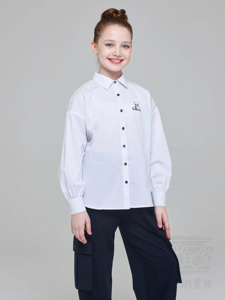 1196  Блузка для девочки длинный рукав 1196