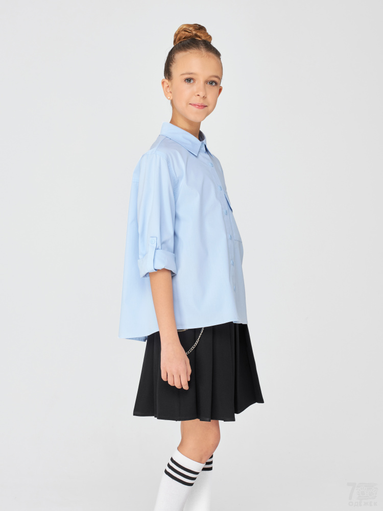 1293 Блузка для девочки длинный рукав 1293