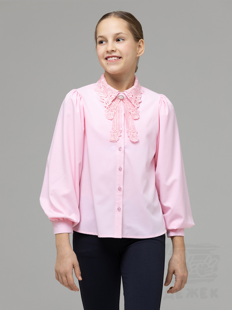 1129 Блузка для девочки длинный рукав 1129