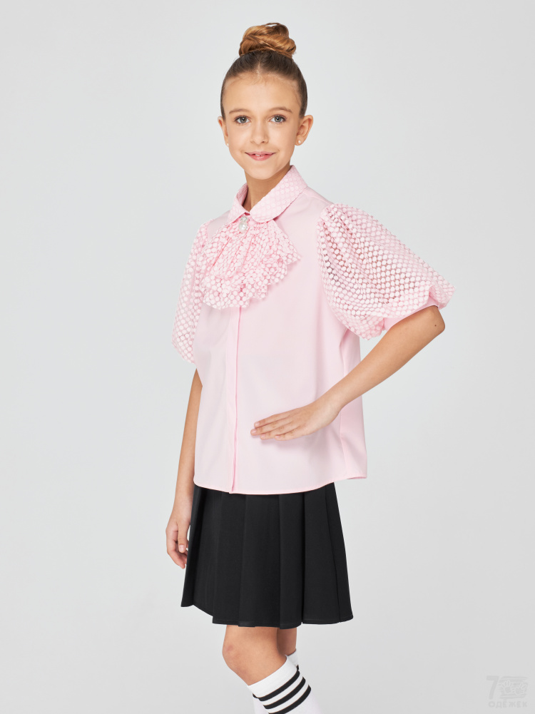 1539-1 Блузка для девочки короткий рукав 1539-1